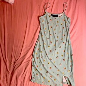 Cute dress aqua color